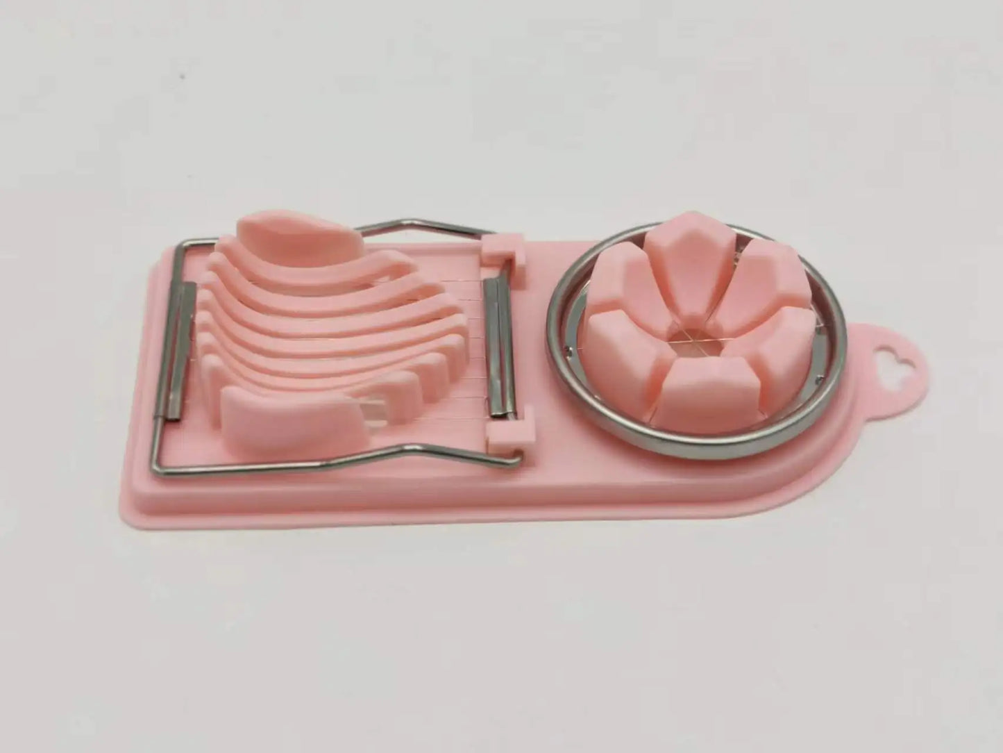 Egg Cutter Stainless Steel Egg Slicer Sectioner Cutter Mold Flower-Shape Luncheon Meat Cutter Kitchen Gadgets